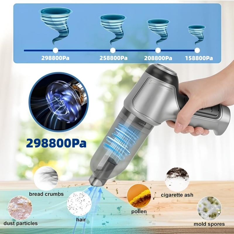 998000Pa Vacuum Cleaner Cordless Wireless Ultra Quiet Strong Suction Portable Home Car - Image 4