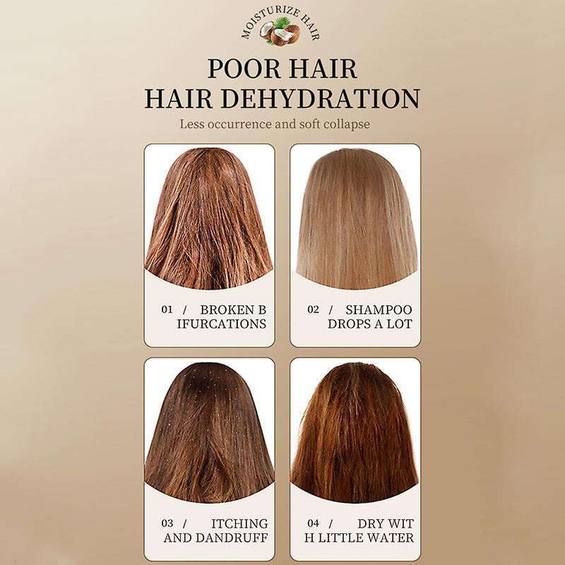 【BUY 1 TAKE 1】Coconut Oil Shampoo Hair Care Smooth Scalp Treatment Dandruff Coconut Oil Shower Gel - Image 7