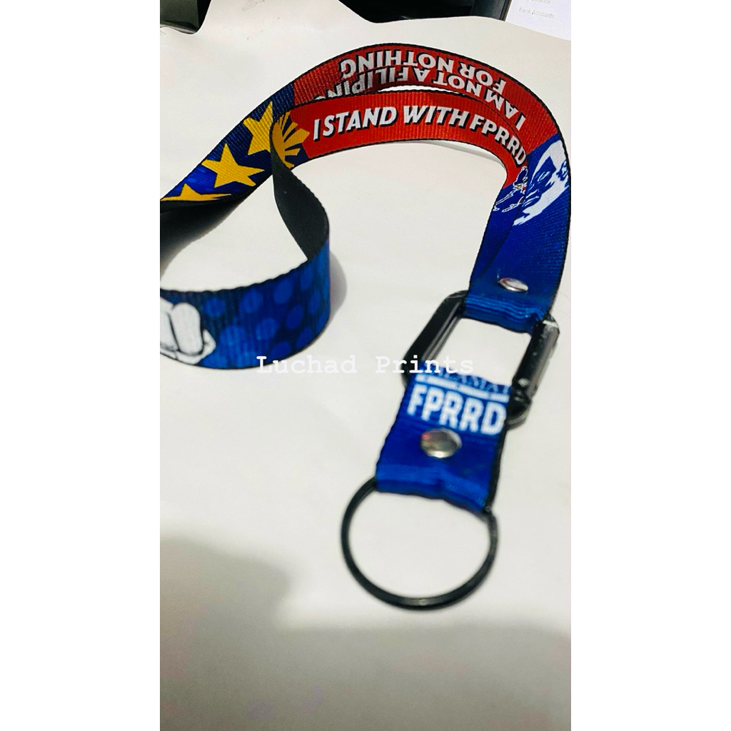 I Stand with FPRRD Lanyard - I AM NOT A FILIPINO FOR NOTHING -  Keyholder - Lanyard - Lace