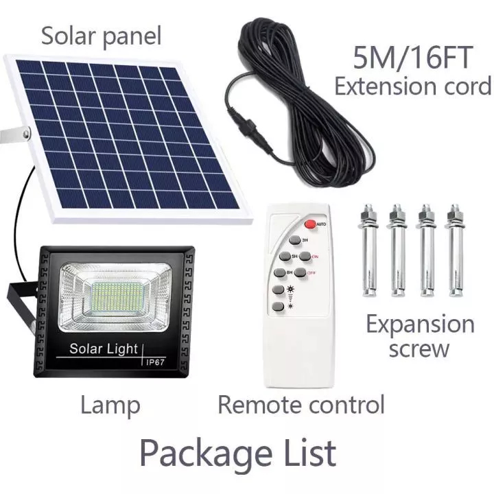 BUY 1 TAKE 1 3000W Solar Light  Sensor LED Outdoor Lights Flood Light Waterproof Street Solar Lamp — view 8