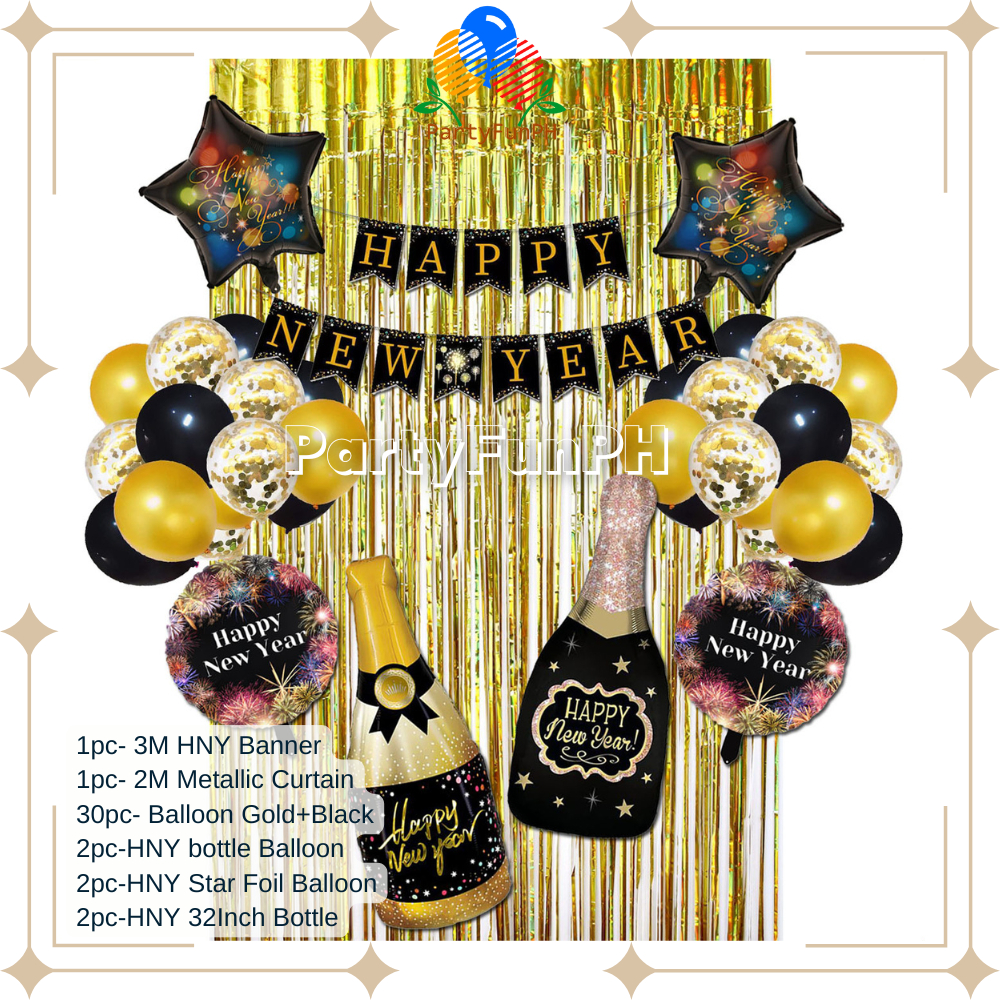 16-Inch Happy New Year Foil Balloon Banner - 2021 Celebration Party Decorations In Blue