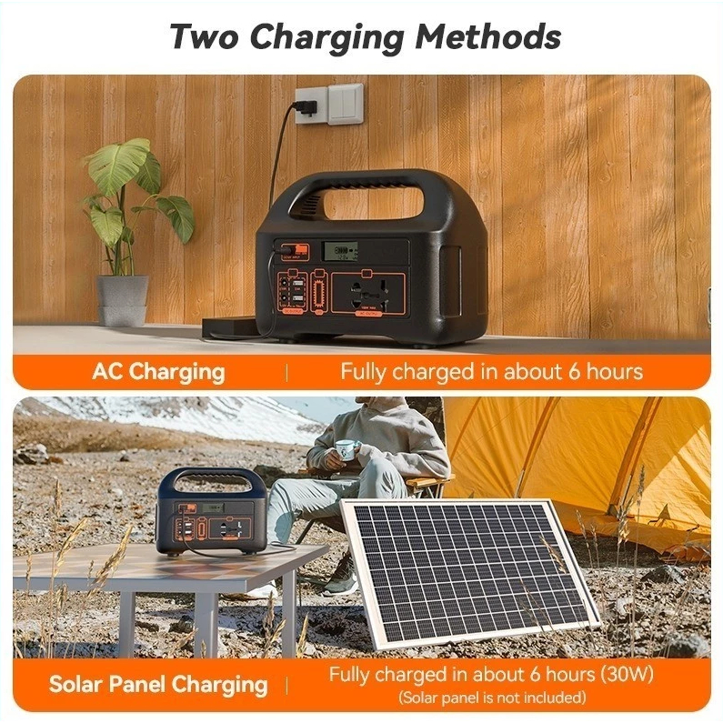 220V Power station Big capacity Power Bank portable Generator with Solar panel - Image 4
