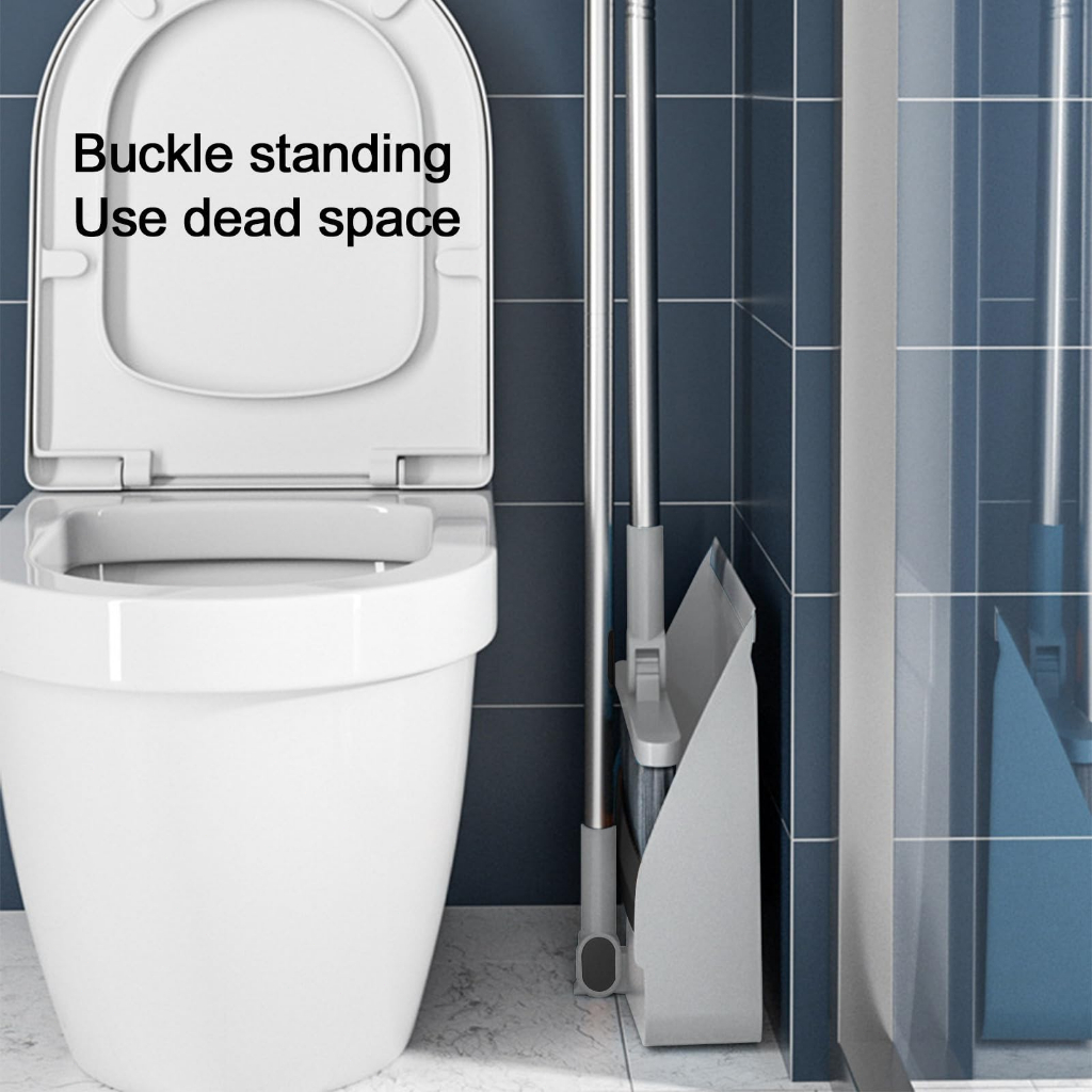 Vivid Foldable Broom Dustpan Set For Home Household Floor Cleaning Set Rotating Broom With Dustpan - Image 6