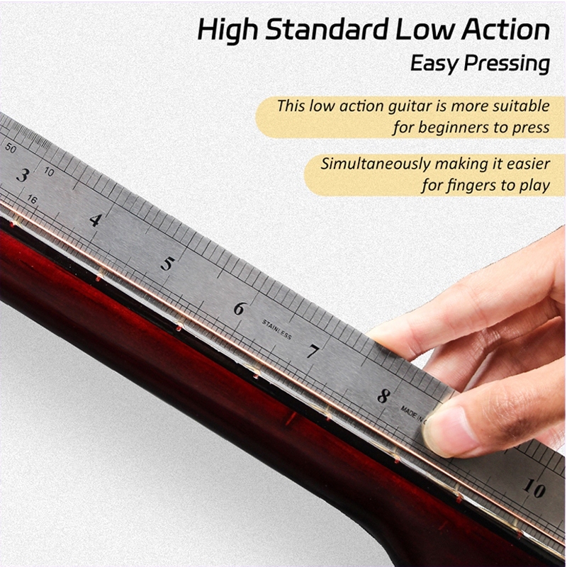 KAWES Guitar 38Inch Acoustic Guitar Set Low Action Gitara Original Suitable for Adult and Beginners - Image 8