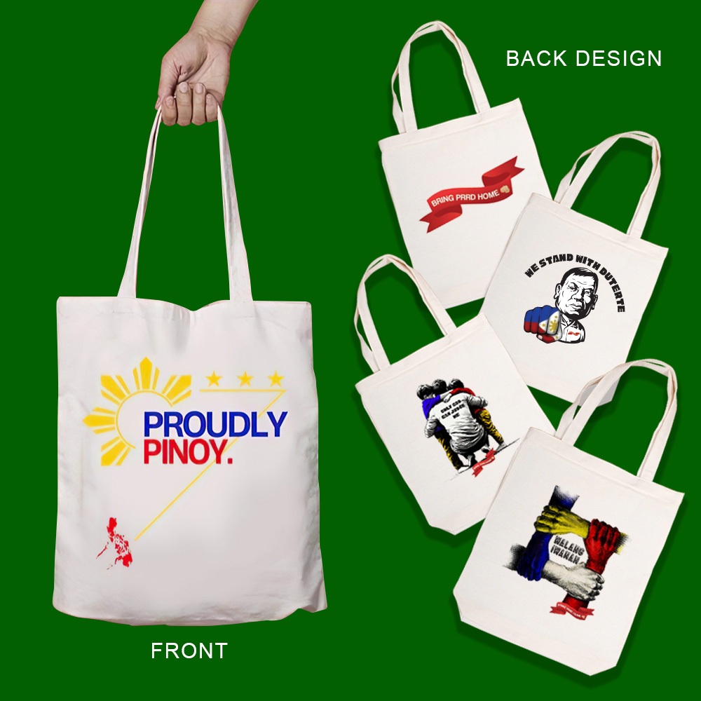 Printed Canvas Bag Tatay Digong D30 PRRD Graphic Print Bag - Image 4