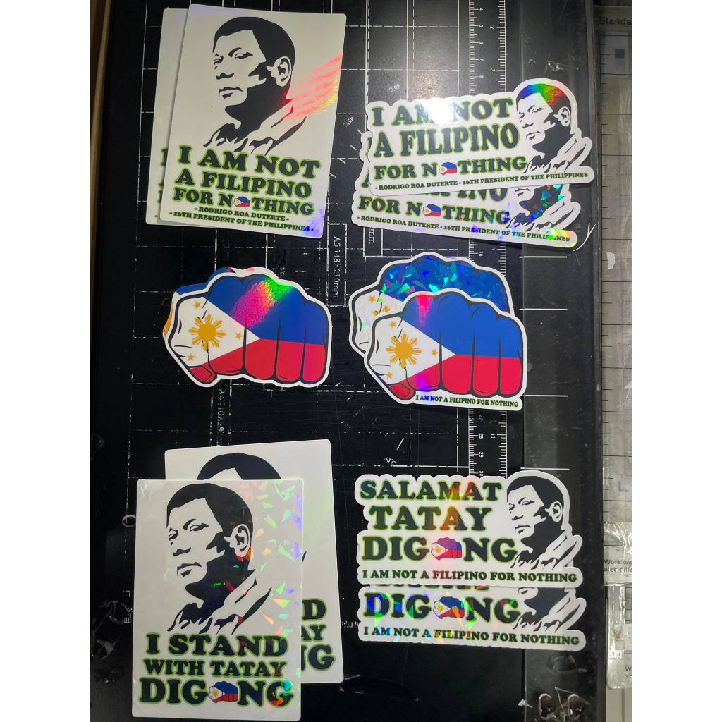 Du30 sticker BUY 1 TAKE 1 of PREMIUM QUALITY STICKER (waterproof scratch proof hindi kumukupas) — view 6