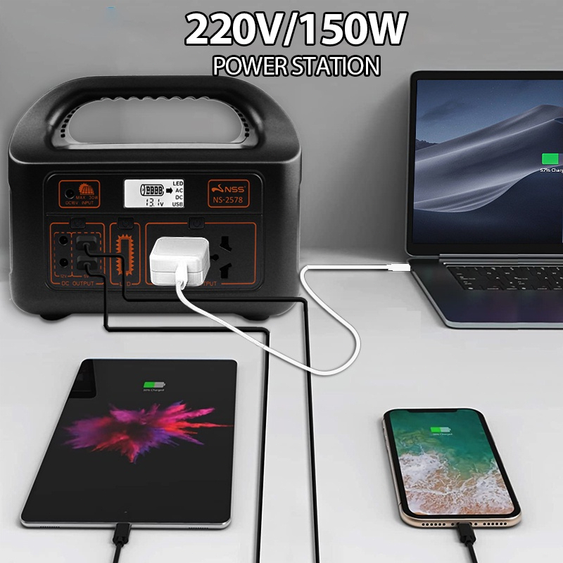 Expose Power Station 150w 96000mahBigCapacity Power Bank PortableOutdoorSolar Generator Station — view 7