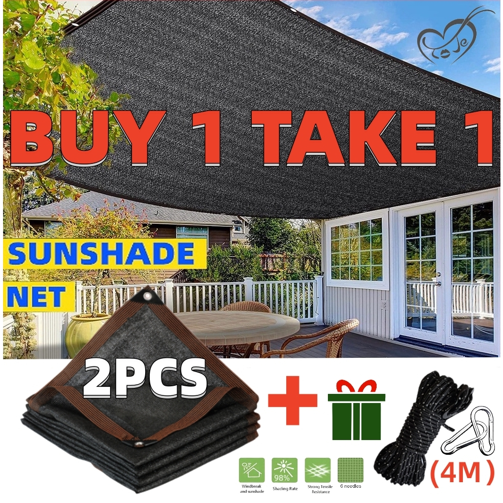 BUY 1 TAKE 1 Sunshade Net Anti-UV Resistant 98% Net Sunscreen And Shade Net Outdoor Garden Greenhous