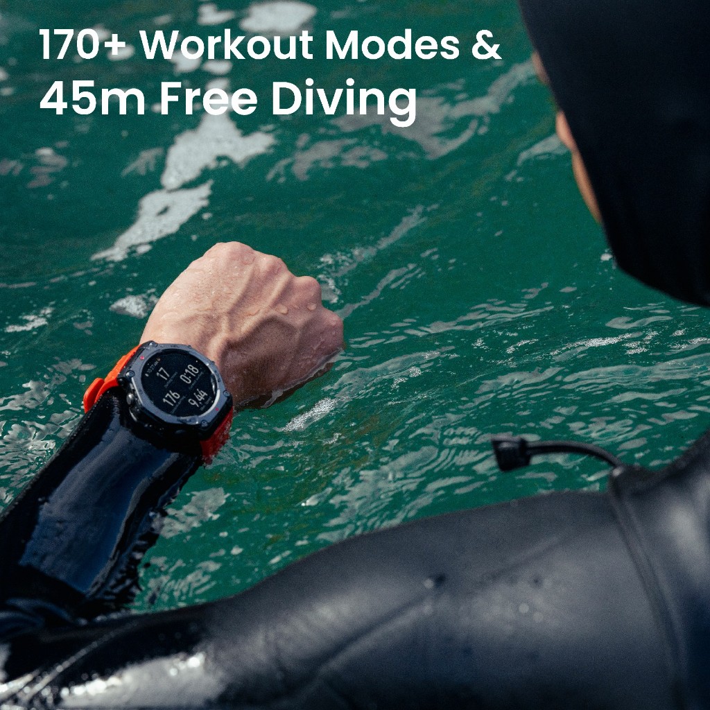 [Outdoor] Amazfit T-Rex 3 Smartwatch AMOLED Dual-Band GPS Offline Map 45m Free Diving 27Days Battery - Image 4