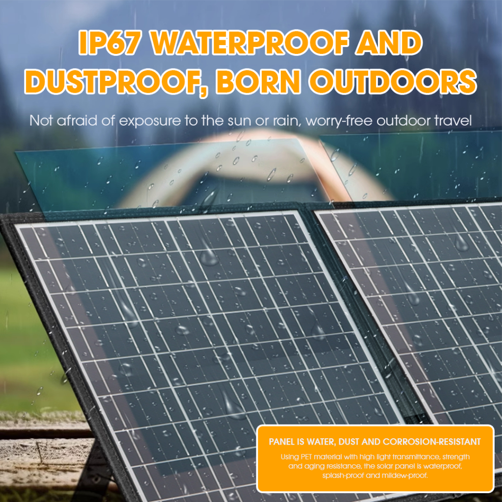 NSS 18V 30/45/60/100/200 Watt Original Portable Solar Panel Foldable Solar Charger IP67 Waterproof - Image 4