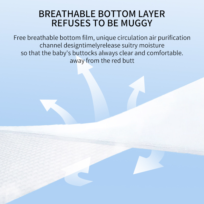 50 PCS Baby Diaper Pants M L XL XXL Unisex Ultra thin and Dry Breathable Diapers Random Design - Image 7