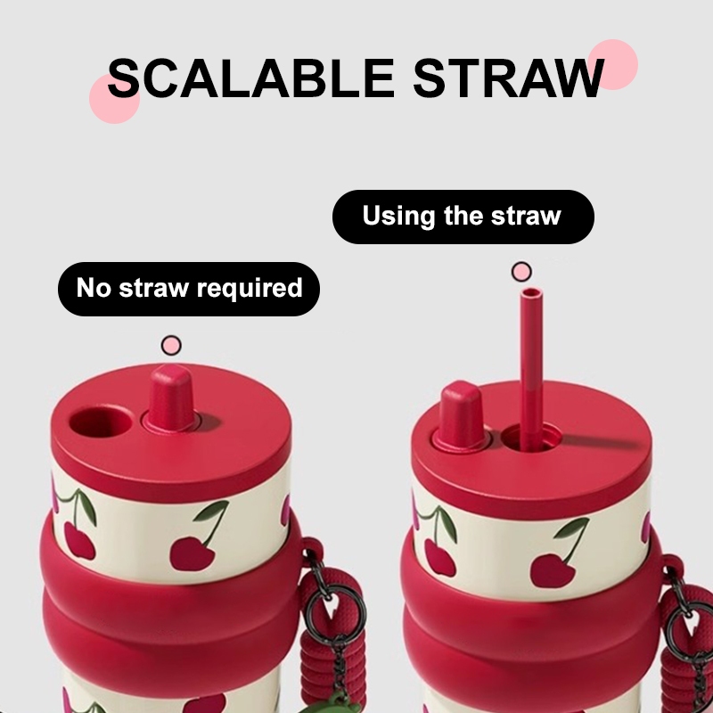 KADA Tumbler Hot and Cold with Straw 750ML(25OZ) Water Bottle Stainless Steel for Coffee Office - Image 2