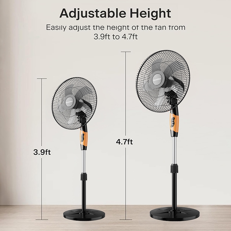 Gold Star 1-2pcs 16 Inch Portable Electric Fan - Stand Fan and Wall Fan - Image 7