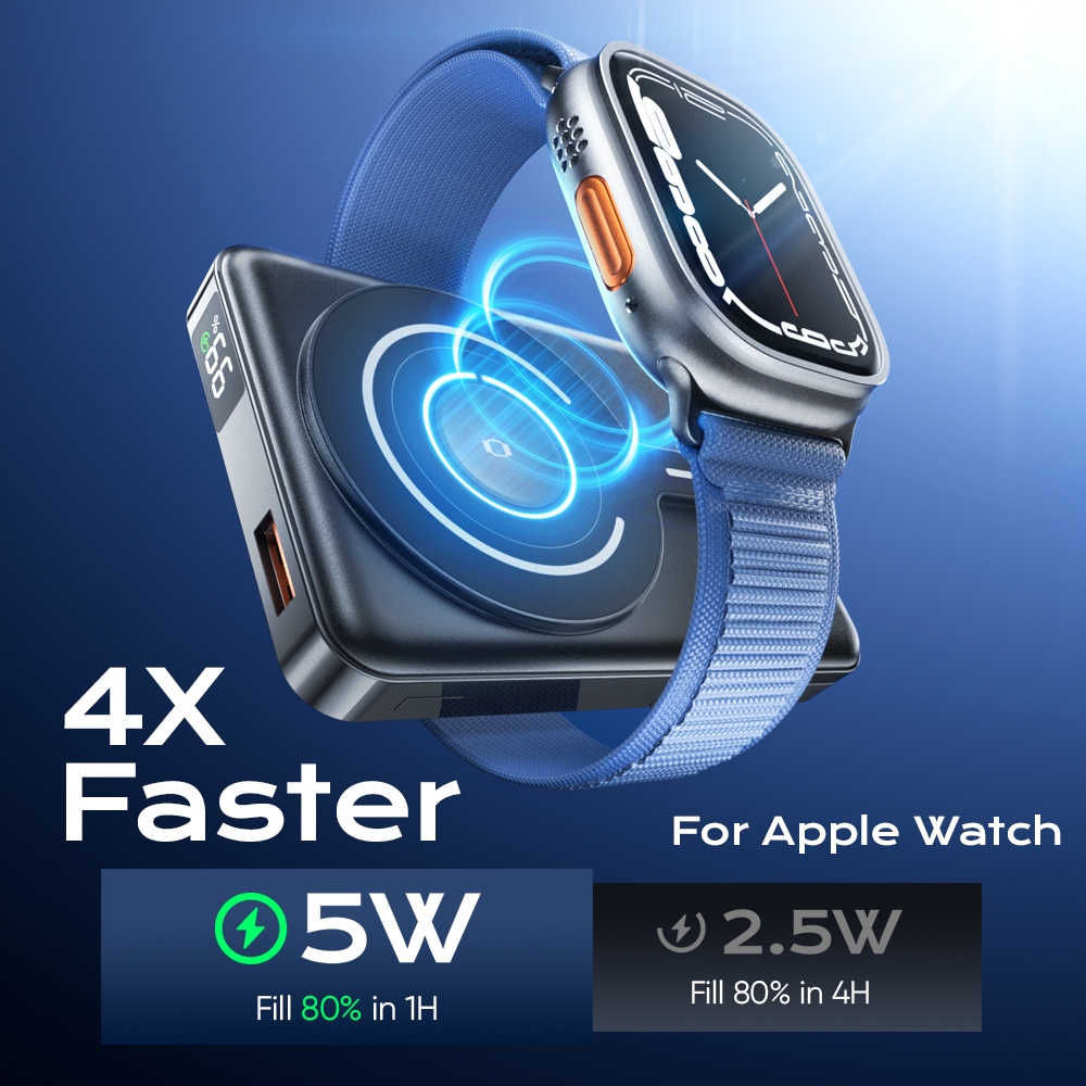 Rapoo P1 10000mAh High Capacity 22.5W Type-C Built Cable with Magnetic Fast Charging Powerbank -blck - Image 6