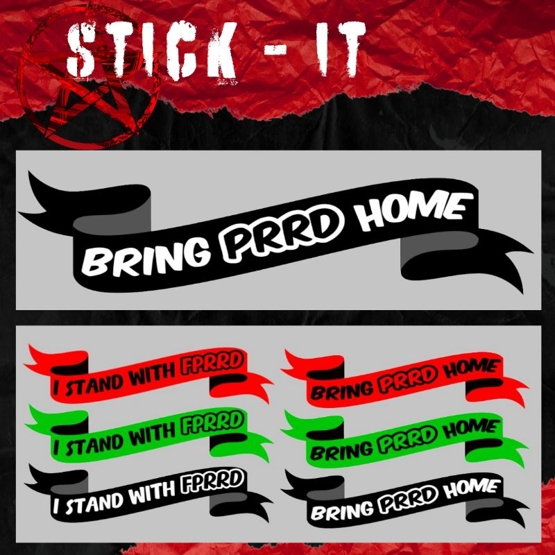 Bring prrd home | l stand with fprrd | vinyl water proof sticker - Image 3