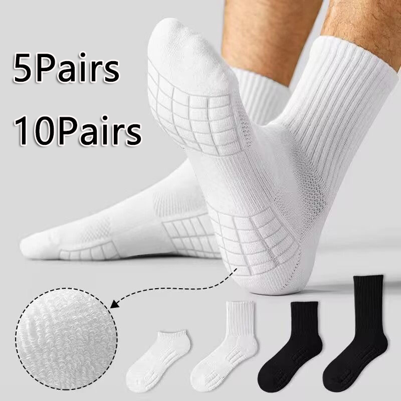 VeryMall Set of 10 and 5 Pairs Plain Ankle Socks High cut sport socks Crew High Socks for basketball