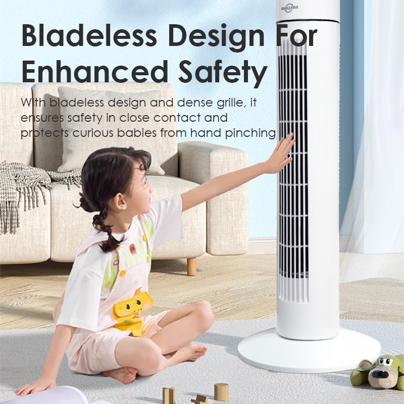 KANAZAWA Electric Tower Fan With Remote Control Touch Screen - Image 2