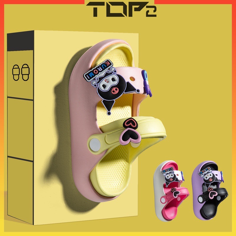 [TOP2] Kids Sandals Summer Kuromi Thick Soft Soles Anti-Slip Sandals for boys girls Toddler - Image 5