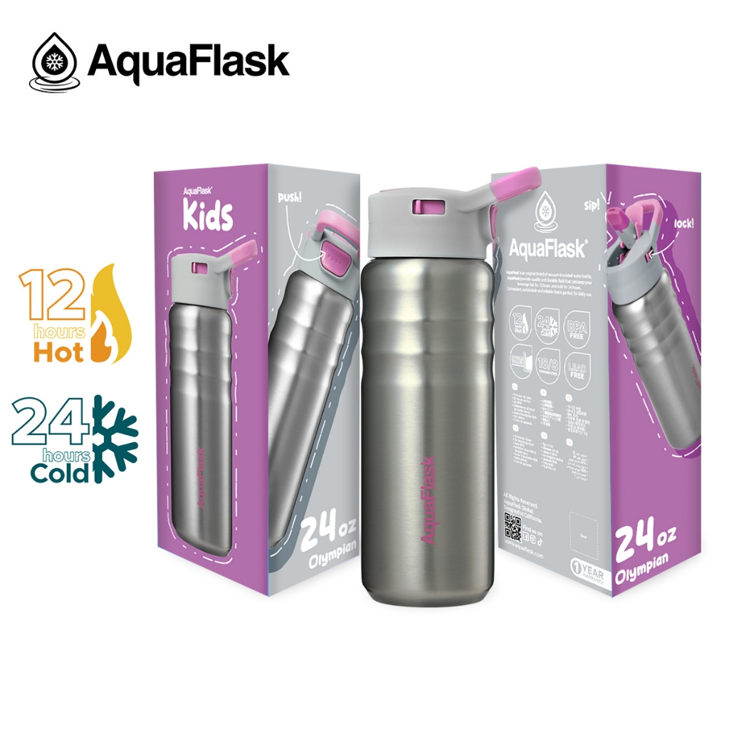 AquaFlask (12oz/24oz/32oz) Kids Straw Sip Collection Limited Edition — view 2