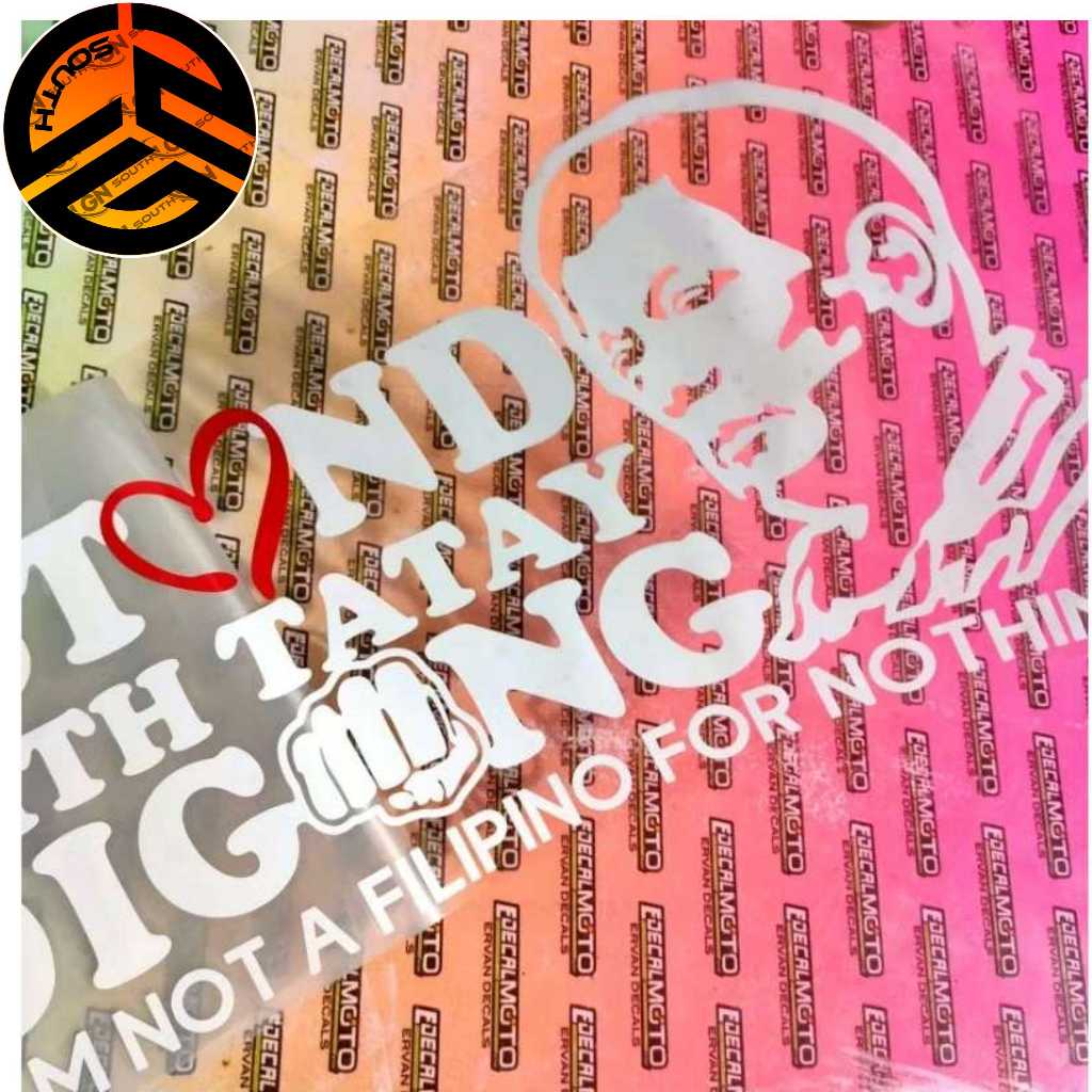 TATAY DIGONG STICKER CUTOUT CAR VINYL DECALS - Image 3