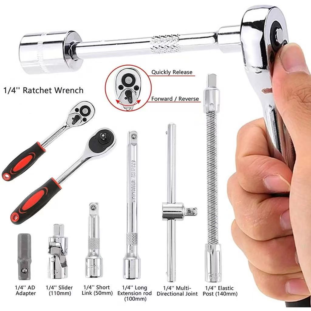 EVX High Quality 46pcs Tool Box Car Motorcycle Repair Set Hand Tools Home Service motor DIY - Image 8