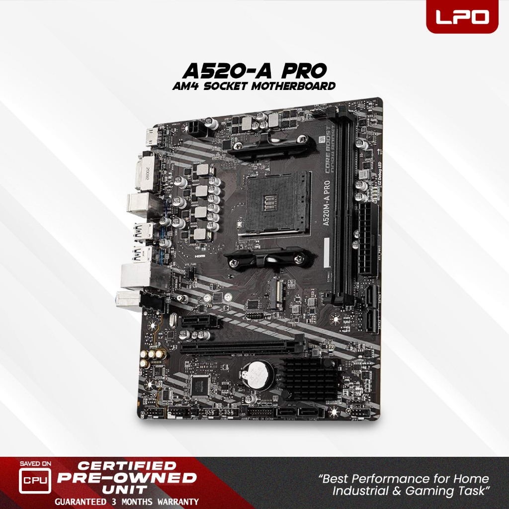 LPO Gaming Unit AMD Ryzen 5 4600G 3.7Ghz A520-A Pro AM4 Socket DK361 Case (Game Ready Unit) - Image 2