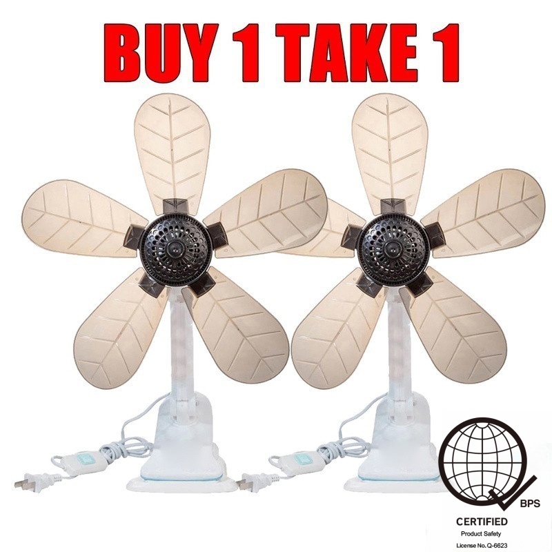 【Buy 1 Take 1】2HY 5 Blade Electric Fan Soft Blades Portable Clip Fan