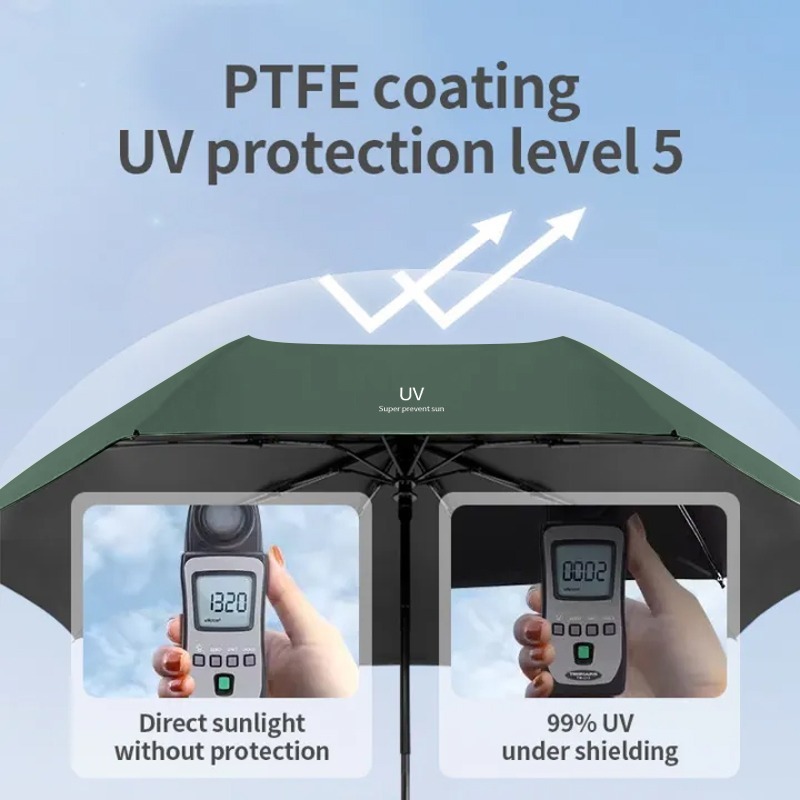 Automatic UV Umbrella Anti-Pressure Umbrella UV Sunscreen Folding Umbrella Sun/Rain payong - Image 3