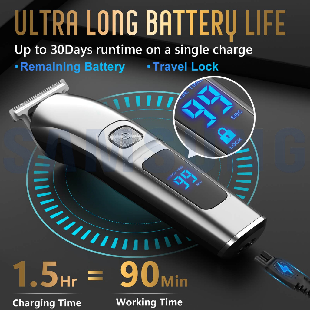 11 In 1 Electric Rechargeable Men Wireless Hair Trimmer Set Clipper Razor Shaver - Image 4