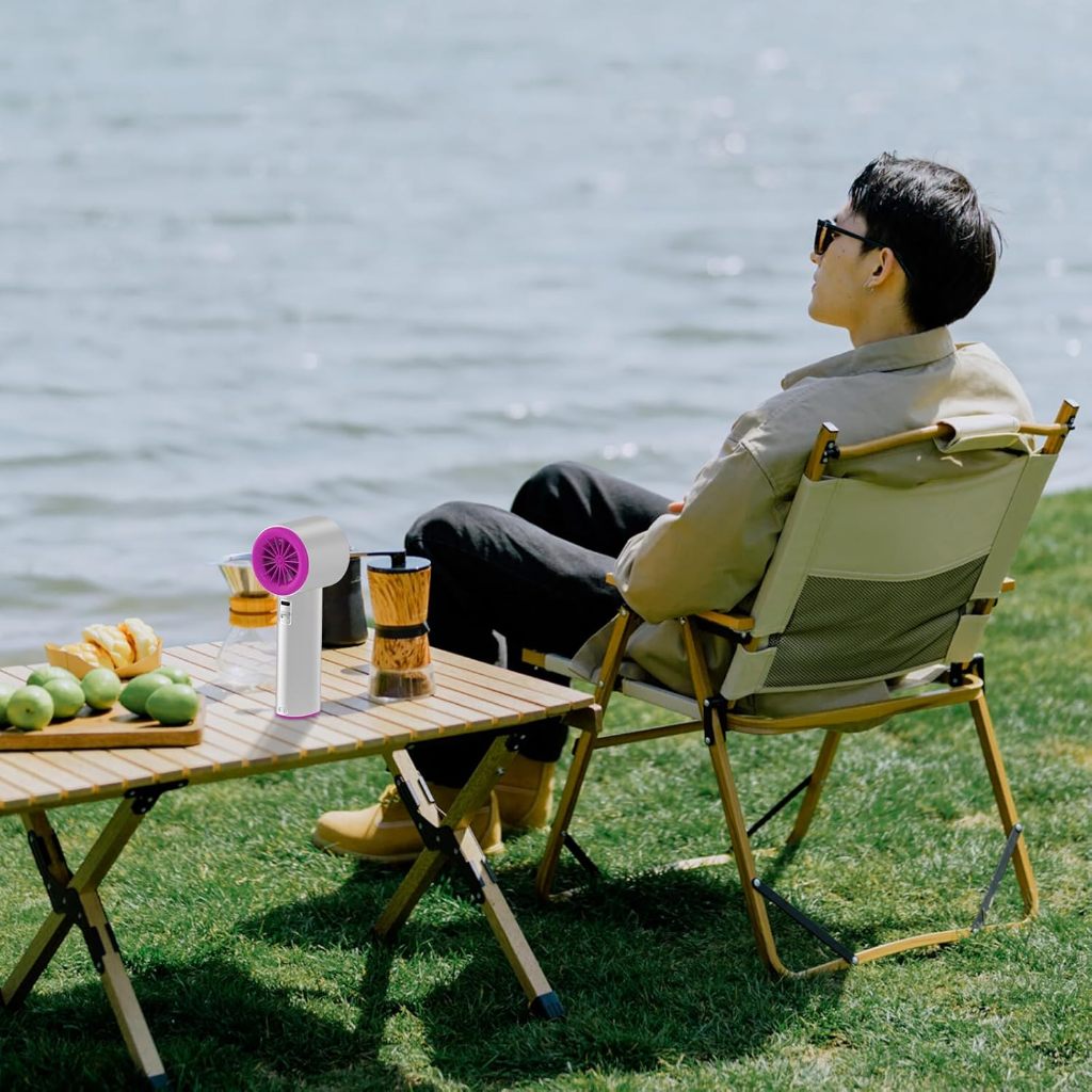 【⚡Flash Sale】Travel Fan Handheld Portable Fan Turbo Electric Jet Strong Wind Fan Mini 4000mAh Fan - Image 8