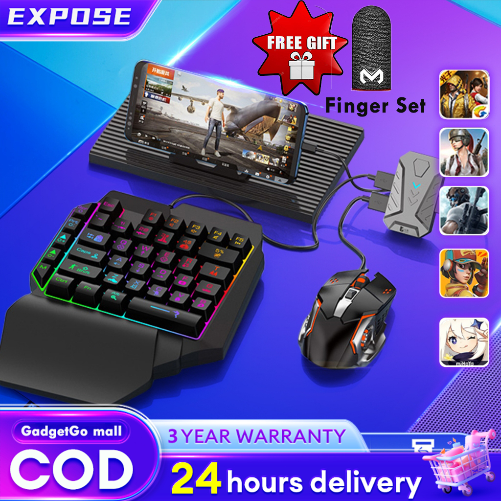 M1 Pro Mobile Controller Game Converter Mouse And Keyboard For PC Bluetooth PUBG Android Phone typeC