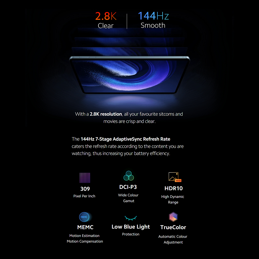 𝘟𝘐𝘈𝘖𝘔𝘐 Mi PAD PRO Tablet 16GB RAM+512GB ROM 10.5 Inch Tablet Android With Pen 4G LTE Dual SIM Card - Image 8