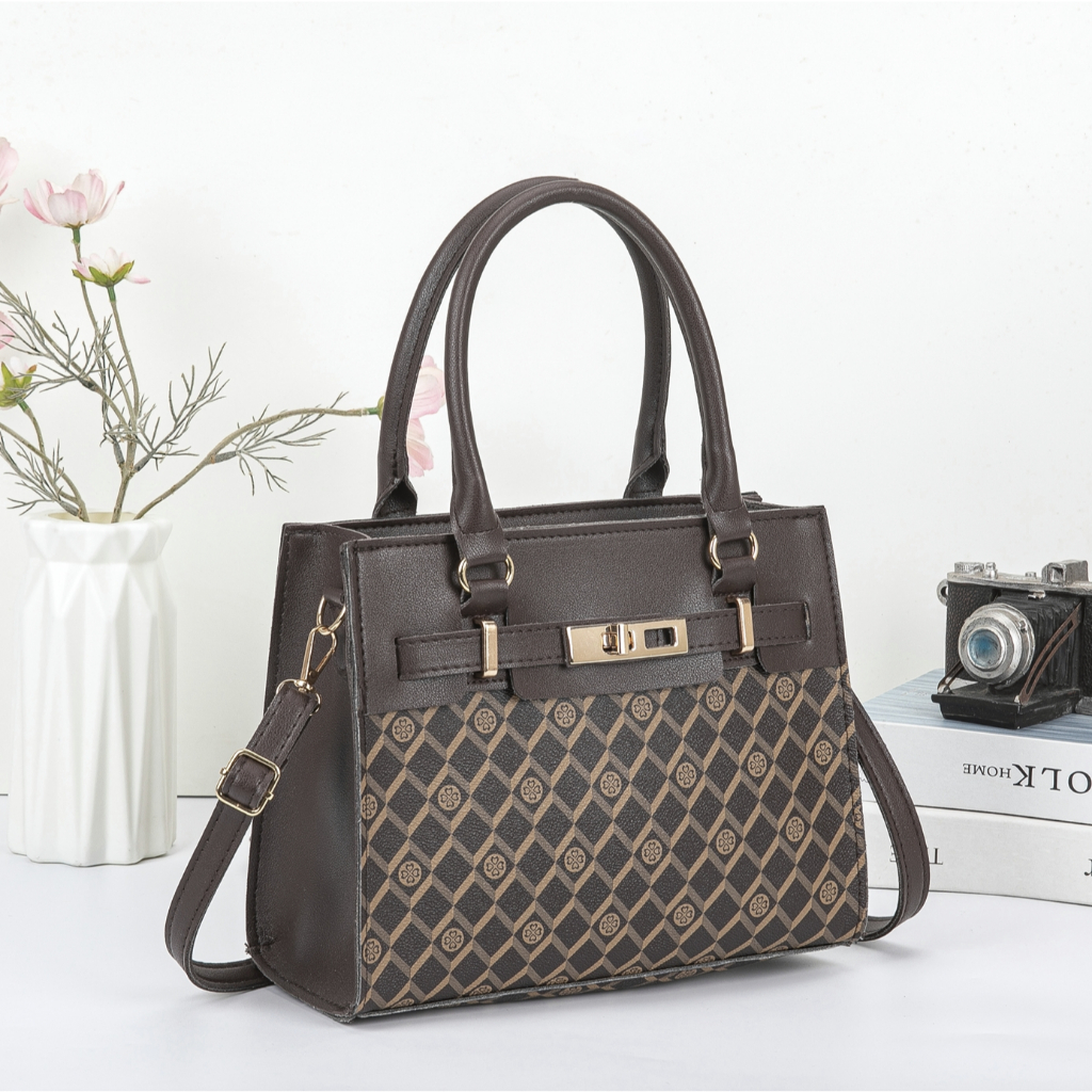 Mumu 2084 Leather Women Sling Bag With Handle Square Medium Shoulder Bags For Woman Students - Image 4