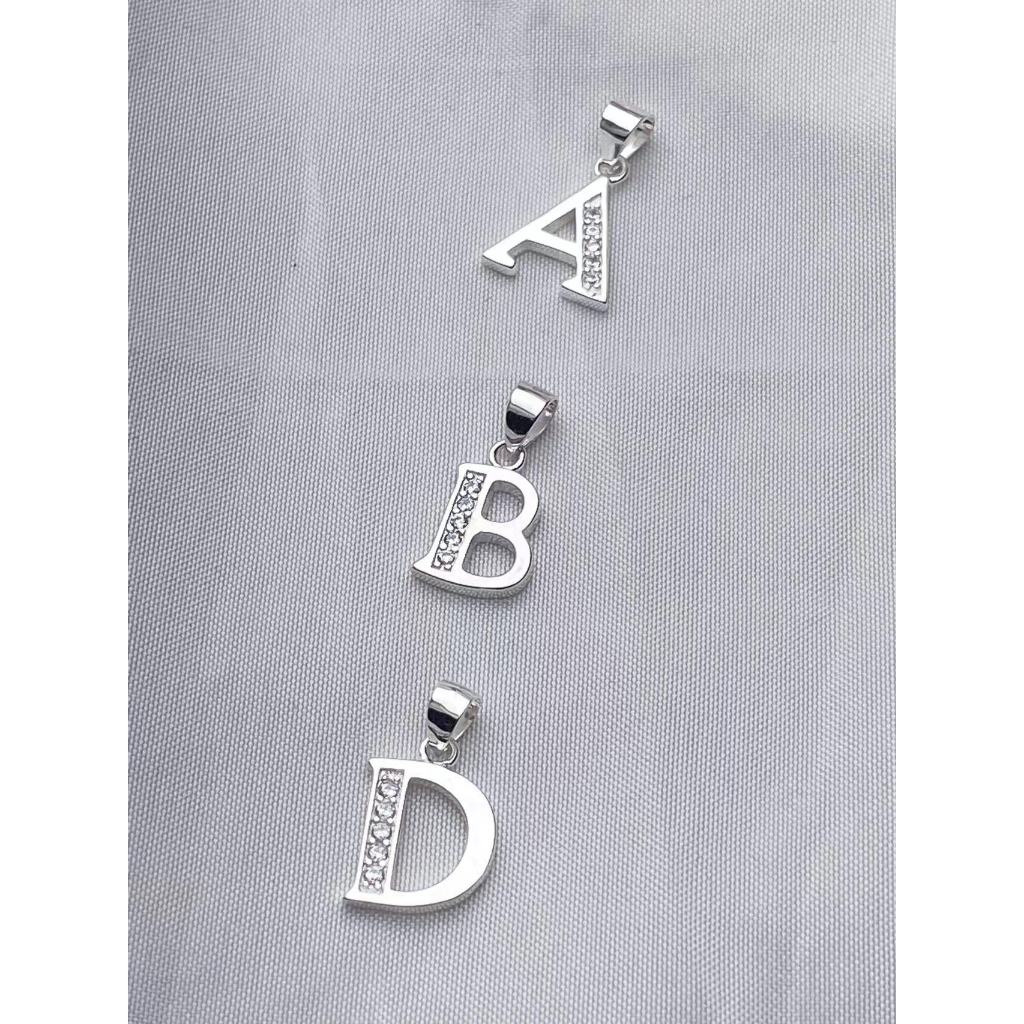 （ LOVYE ) silver Jewelry 92.5 Italy  Jewelry Chain Lss letter pendant A to Z silver  necklace - Image 4