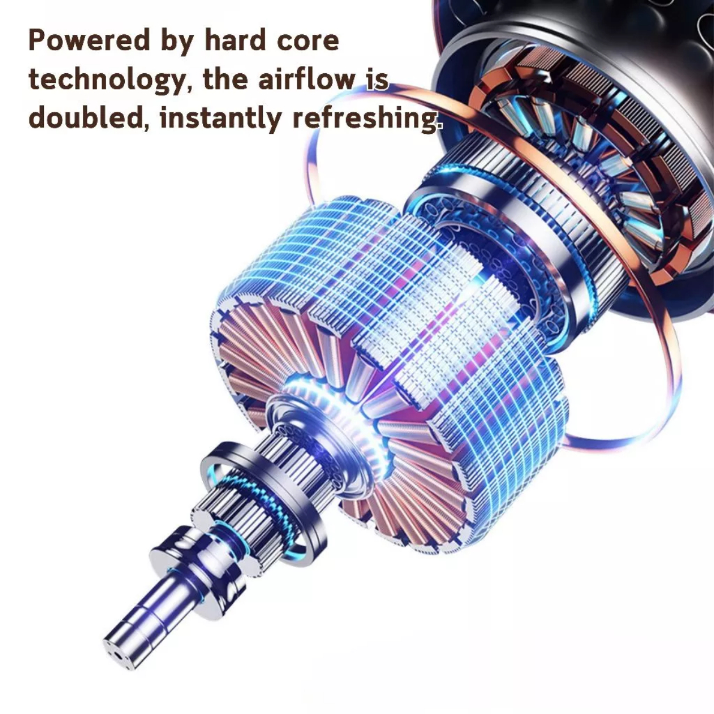 T10 Mini Fan USB Rechargeable Portable Handheld Turbo Fan Adjustable A8 Small Powerful Wind Cool Fan - Image 5