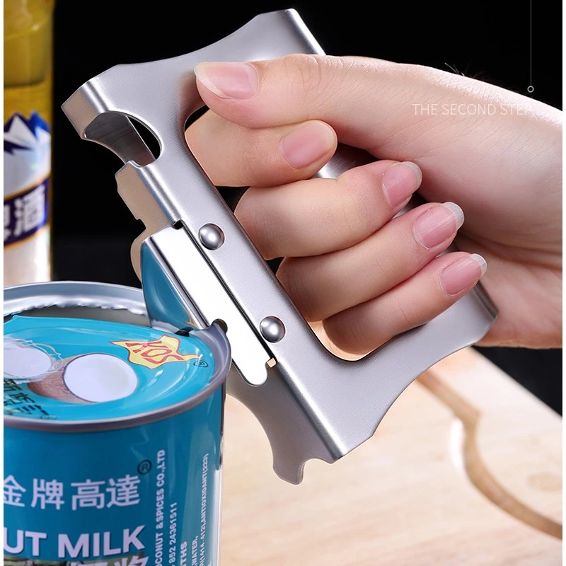 Can Opener Heavy Duty Manual Can Opener Stainless Steel Jar Tin Opener Kitchen Accessories - Image 2