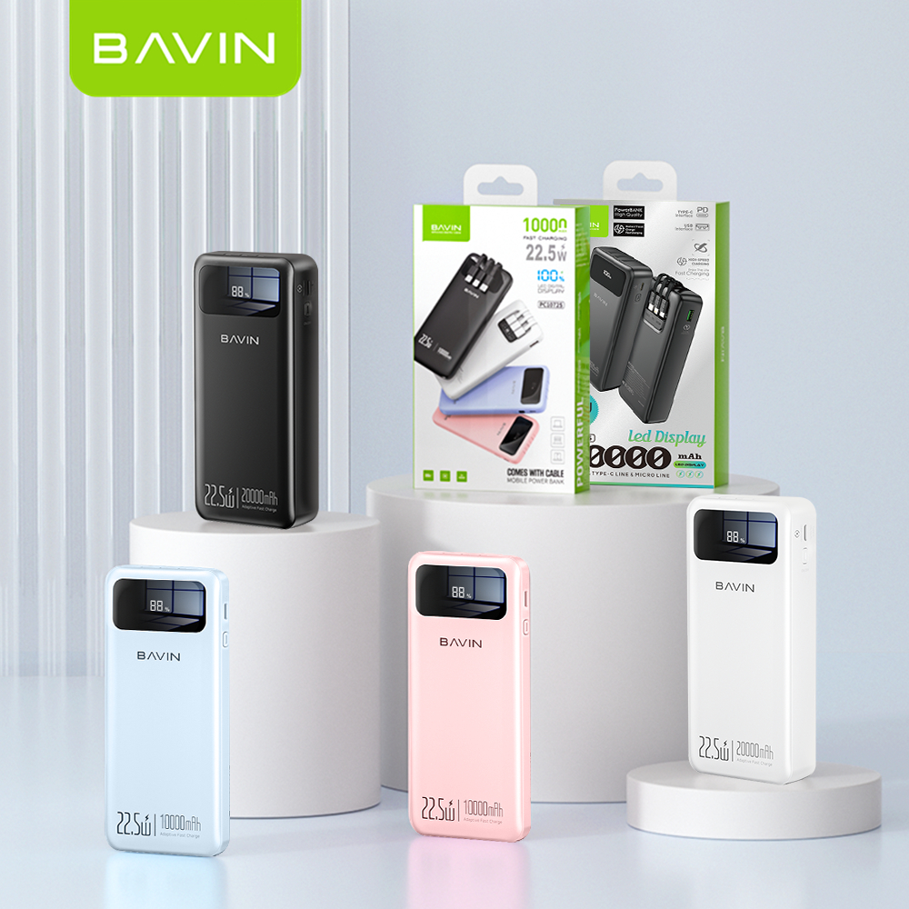 BAVIN PC1072 10000mAh / PC1102 20000mAh 22.5W Powerbank Fast Charging w/LED Display for iP 16 Series - Image 8