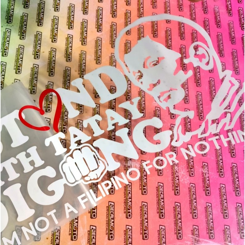 TATAY DIGONG STICKER CUTOUT CAR VINYL DECALS - Image 3
