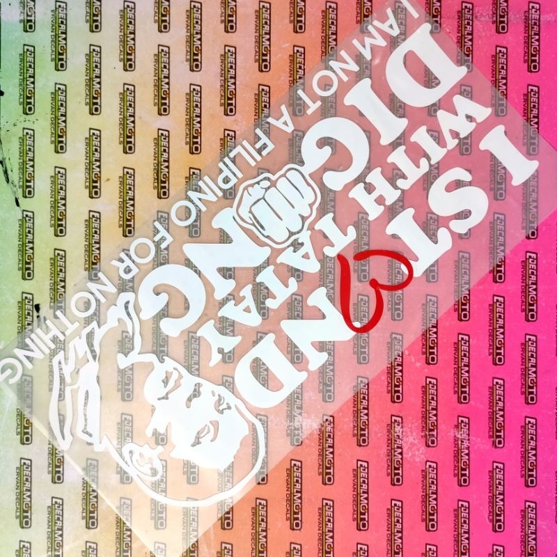 TATAY DIGONG STICKER CUTOUT CAR VINYL DECALS - Image 7