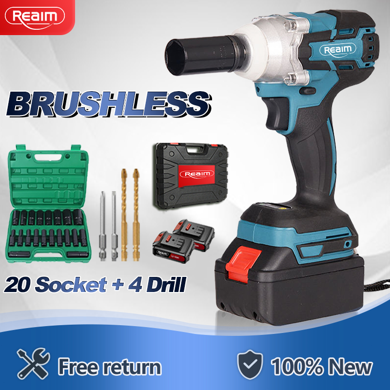 REAIM impact Wrench Cordless Heavy Duty Tools Set for Motorcycle — view 8