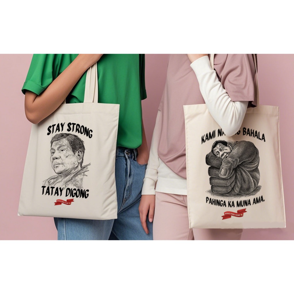 Proudly Pinoy Canvas Bag PRRD Graphic Print - Image 3