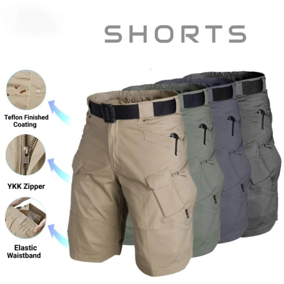 ZITY【Ready Stock】Mens Waterproof Cargo Shorts with Pockets Cargo pants 6 pocket cargo short - Image 5