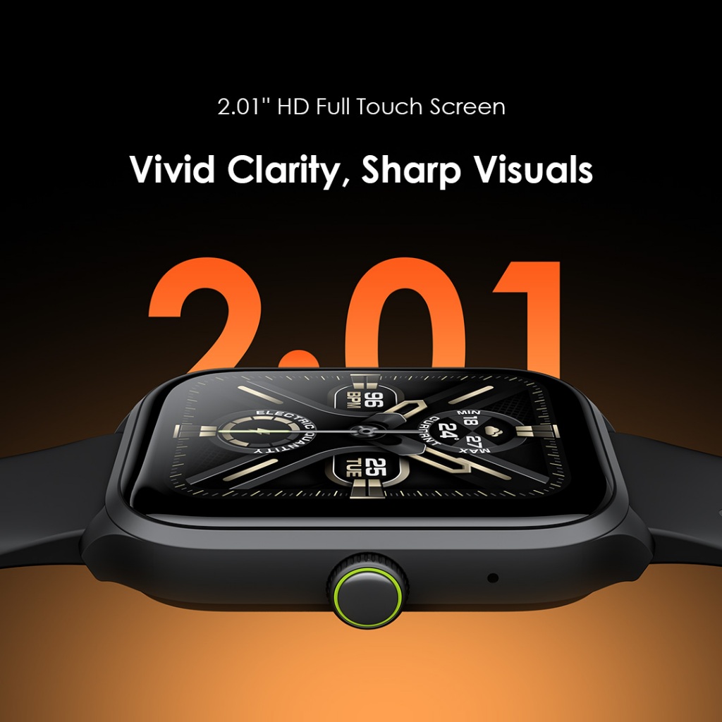 Oraimo OSW-804 Smart Watch 2.01'' TFT Heart Rate Monitoring and Blood Oxygen Bluetooth Smartwatch - Image 3