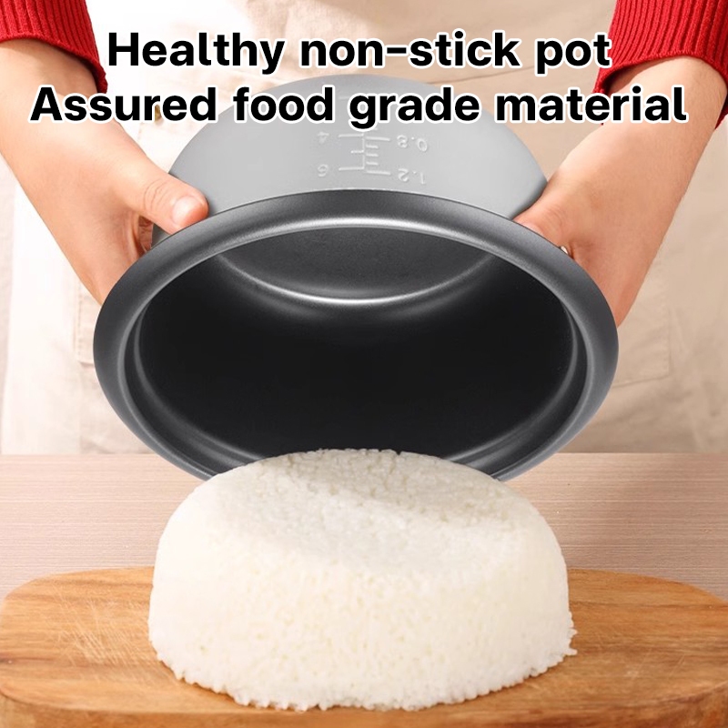 AU rice cooker small 1.5L 2L 3L aluminum home mini rice cooker 1-5 people use non stick pan - Image 5