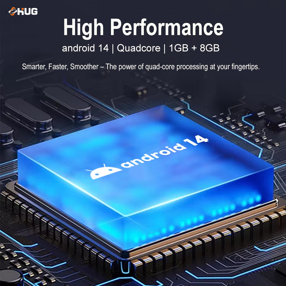 HUG 32 Inches Smart TV Android 15 Digital TV Netflix Youtube 1080p HD Resolution Frameless LT32 - Image 3