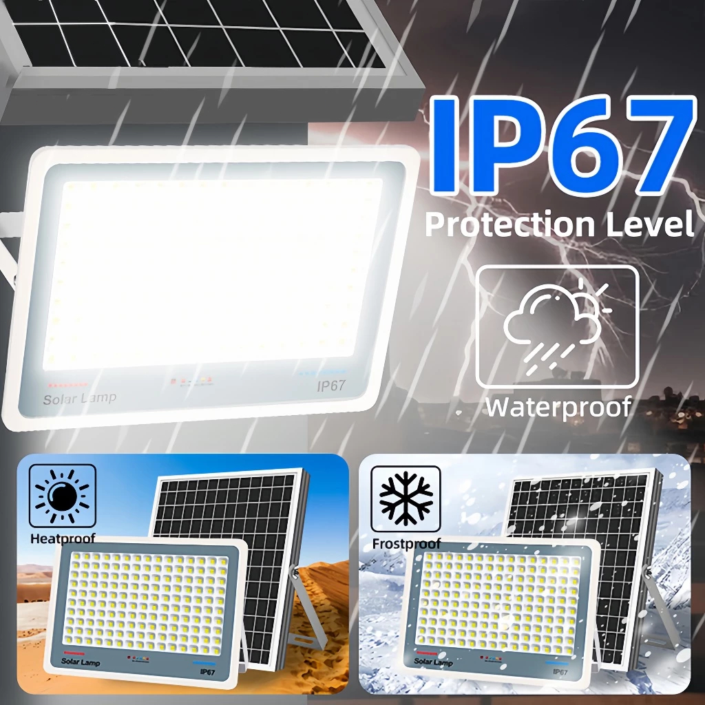 OOKAS 10X Highlight Solar Lights Outdoor Waterproof Solar Flood Street Light LED Lamp Buy 1 Take 1 - Image 4