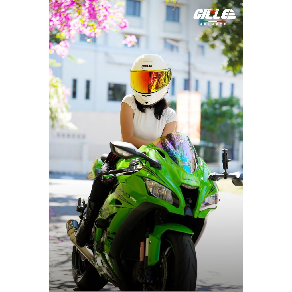 【GILLE】Modular Mech Style Streamline Shell Futuristic Riding Identity Helmet Full Face Dual Visor - Image 6