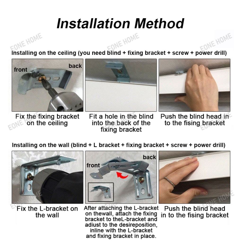 Eone Home 60/80/100/120/140/150 Width Curtain Blinds For Window Korean Venetians Duo Roller Blinds - Image 8