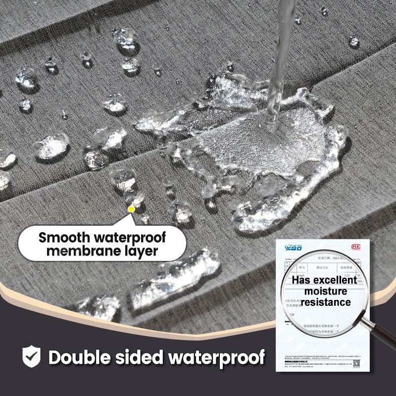 【24H Ship】Thicker Bathroom Shower Curtain Water Mildew Proof Washable Cloth with Magnetic Buckle Set - Image 4