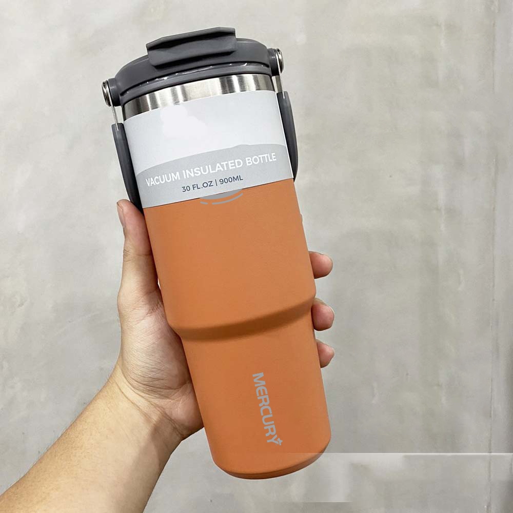 Mercury 600ml/900ml/1200ml with Handle Hot and Cold Travel Cup with Straw Vacuum Insulated Cup — view 5
